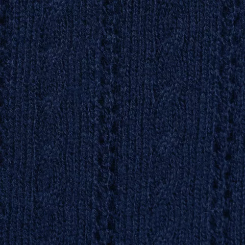 Women's Cotton Pointelle Satin Trim Cardigan Sweater, alternative image