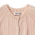 Women's Cotton Pointelle Satin Trim Cardigan Sweater, alternative image