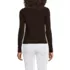 Women's Cotton Pointelle Satin Trim Cardigan Sweater, Back