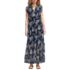 Women's Petite Chiffon Maxi Dress with Ruffle Detail, alternative image