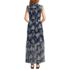 Women's Petite Chiffon Maxi Dress with Ruffle Detail, Back