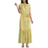 Women's Chiffon Maxi Dress with Ruffle Detail, Front