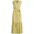 Women's Chiffon Maxi Dress with Ruffle Detail, Front