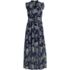 Women's Petite Chiffon Maxi Dress with Ruffle Detail, Front