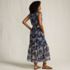 Women's Chiffon Maxi Dress with Ruffle Detail, Back