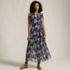 Women's Chiffon Maxi Dress with Ruffle Detail, Front