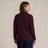Women's Plus Size Long Sleeve Waffle Collared Shacket, Back