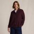 Women's Plus Size Long Sleeve Waffle Collared Shacket, Front