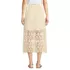 Women's Lace Overlay Midi Skirt, Back