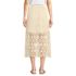 Women's Lace Overlay Midi Skirt, Back