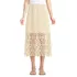 Women's Lace Overlay Midi Skirt, Front
