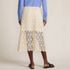 Women's Lace Overlay Midi Skirt, Back