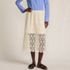 Women's Lace Overlay Midi Skirt, Front