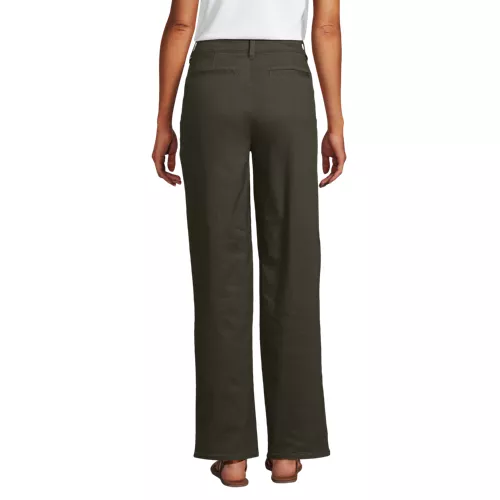 Women's Chino High Rise Rail Straight Leg Pants, Back