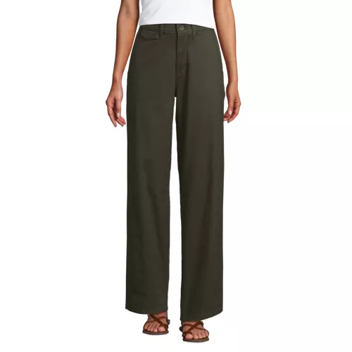 Women's Chino High Rise Rail Straight Leg Pants, Front