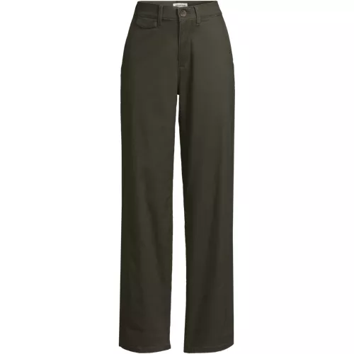 Women's Chino High Rise Rail Straight Leg Pants, Front