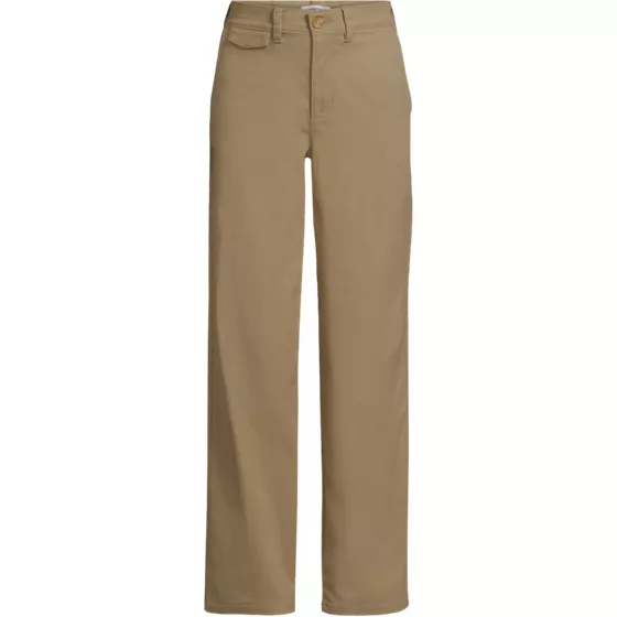 Women's Plus Size Chino High Rise Rail Straight Leg Pants - primary