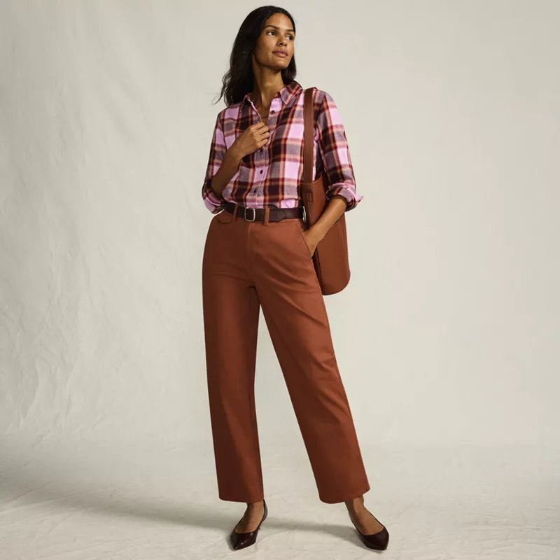 Women's Chino High Rise Rail Straight Leg Pants, alternative image