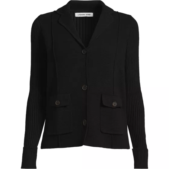Women's Drifter Ribbed Collared Blazer Sweater - primary