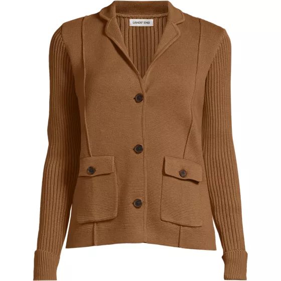 Women's Drifter Ribbed Collared Blazer Sweater - primary