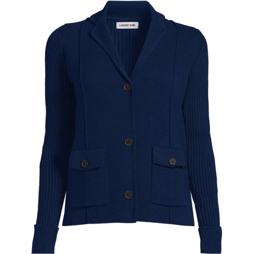 Women's Drifter Ribbed Collared Blazer Sweater - image 4