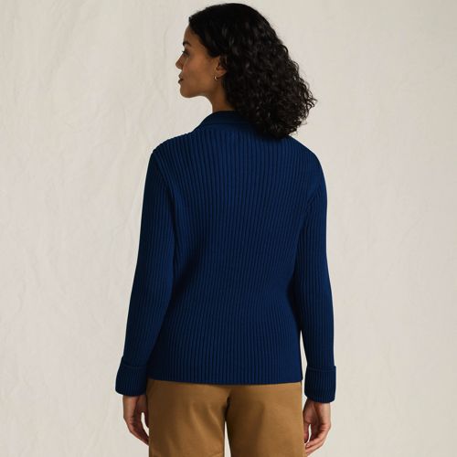 Women's Drifter Ribbed Collared Blazer Sweater - image 2