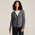 Women's Drifter Ribbed Collared Blazer Sweater, Front