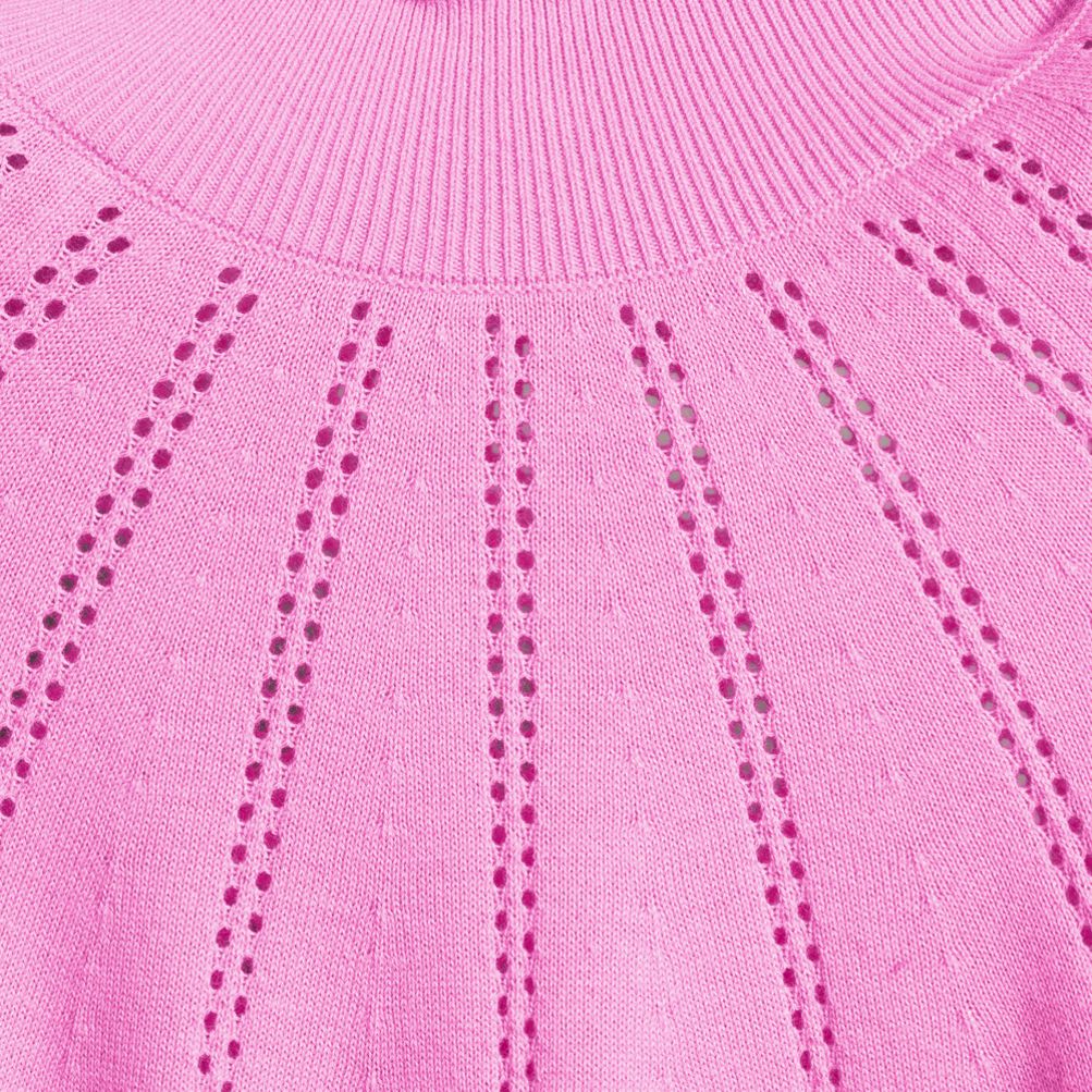 Women's Cotton Pointelle Turtleneck Sweater | Lands' End
