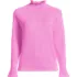 Women's Cotton Pointelle Turtleneck Sweater, Front