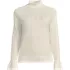 Women's Cotton Pointelle Turtleneck Sweater, Front