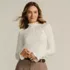 Women's Cotton Pointelle Turtleneck Sweater, alternative image