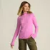 Women's Cotton Pointelle Turtleneck Sweater, Front