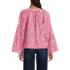 Women's Plus Size Voile Tie Neck Poet Blouse, Back