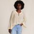 Women's Voile Tie Neck Poet Blouse, alternative image