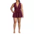 Women's Plus Size SlenderSuit Multi Way Swim Dress One Piece Swimsuit, alternative image