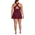 Women's Plus Size SlenderSuit Multi Way Swim Dress One Piece Swimsuit, Back