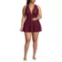Women's Plus Size SlenderSuit Multi Way Swim Dress One Piece Swimsuit, Front