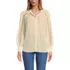 Women's Voile Shirred Trim Insert Shirt, Front