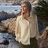Women's Voile Shirred Trim Insert Shirt, alternative image
