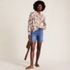 Women's Voile Shirred Trim Insert Shirt, alternative image