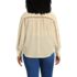 Women's Plus Size Voile Shirred Trim Insert Shirt, Back