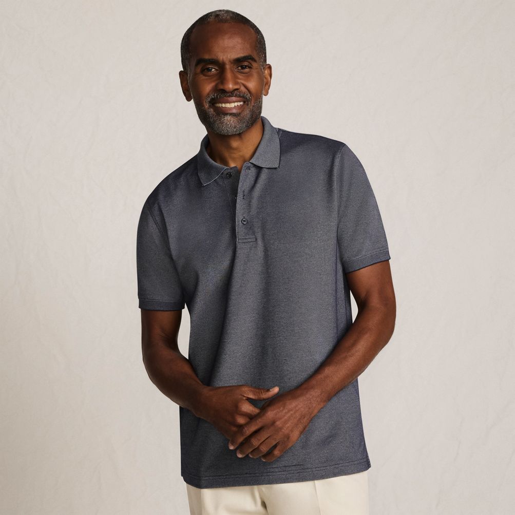 Men's Short Sleeve Travel Kit Polo | Lands' End