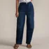 Women's Soft Denim Relaxed Barrel Leg Ankle Jeans, Front