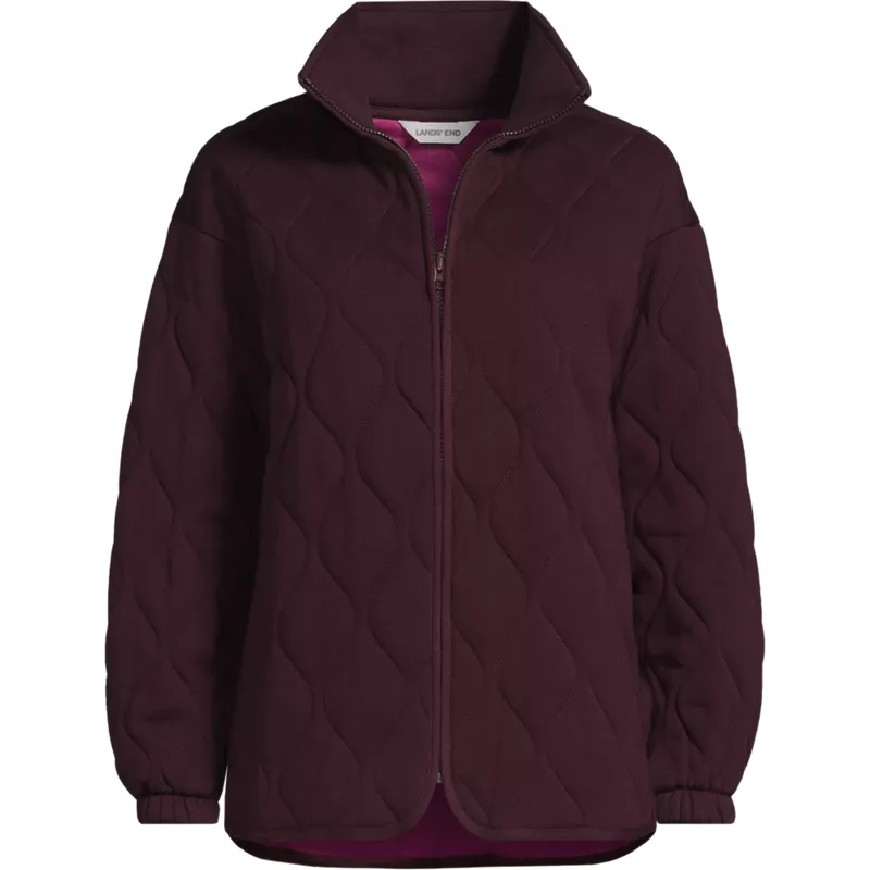Women's RainDefense Serious Sweats Quilted Full Zip Jacket, Front