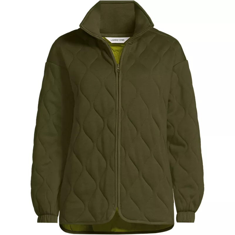 Women's RainDefense Serious Sweats Quilted Full Zip Jacket, Front