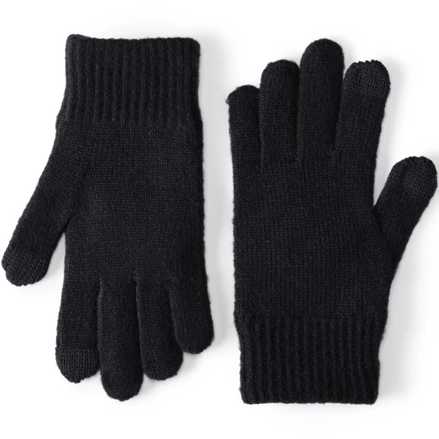 Men's Cashtouch Knit Gloves view 1