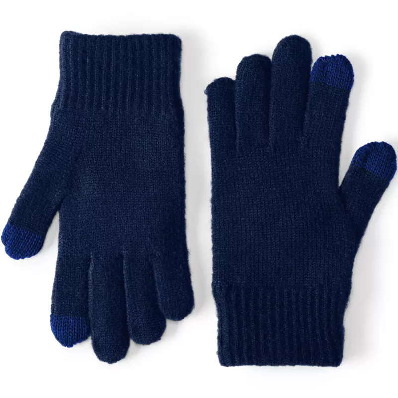 Men's CashTouch Knit Gloves, Front