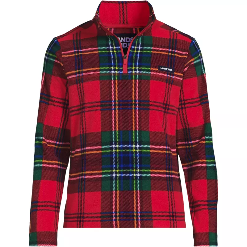 Men's Anyweather Fleece Print Quarter Zip Pullover, Front
