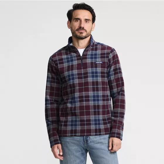 Men's Anyweather Fleece Print Quarter Zip Pullover - primary