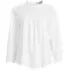 Women's 3/4 Sleeve Cotton Slub Lace Trim Top, Front